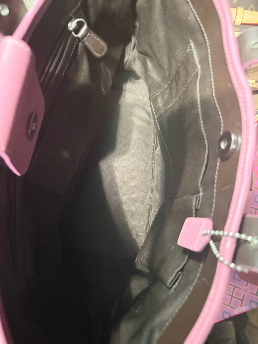 Coach Women's Pink & Cream Tote Bag - Stylish Everyday Carry